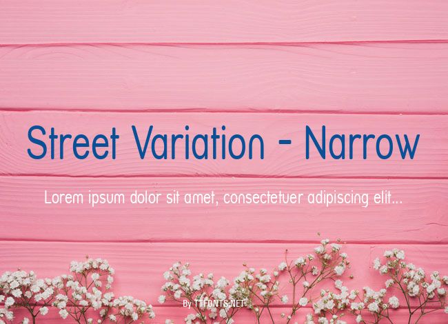 Street Variation - Narrow example